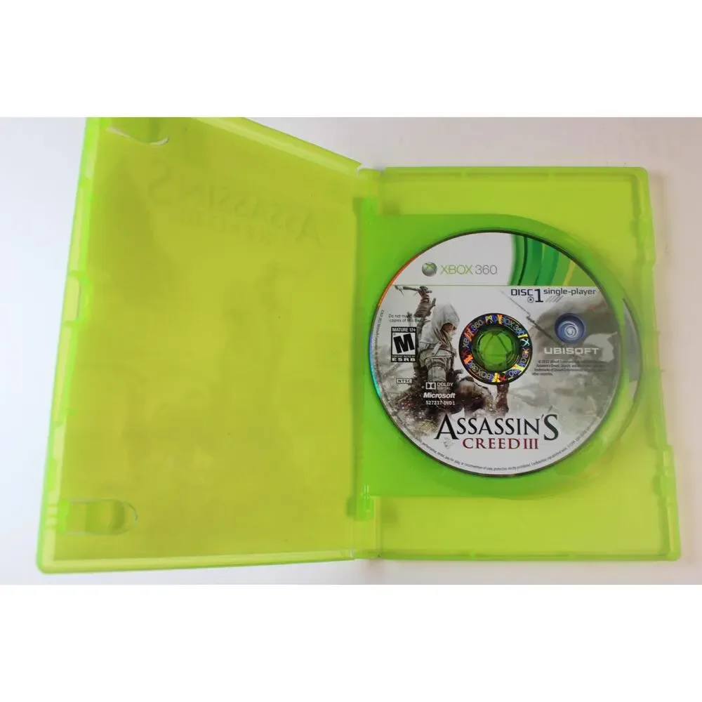 Assassin's Creed III (Microsoft Xbox 360) Authentic, Tested/works great